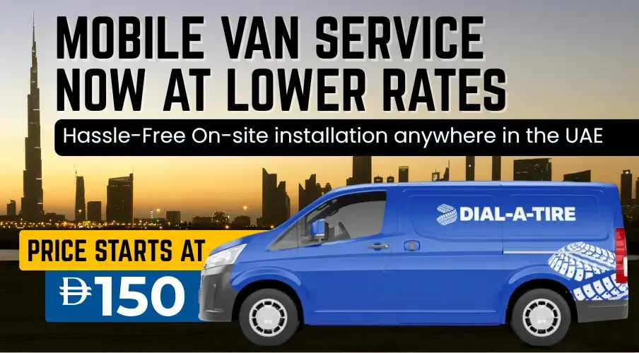 Doorstep tyre installation UAE – Dial A Tire
