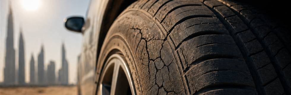 Why Tyres Crack in Dubai Even With Good Tread Depth