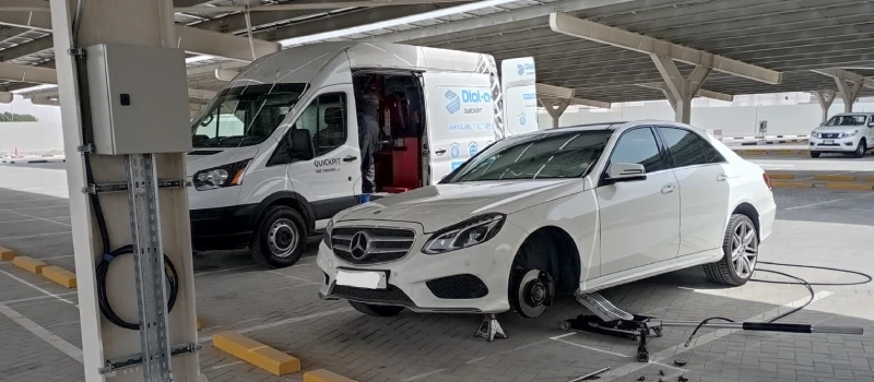 Fast mobile tyre replacement UAE